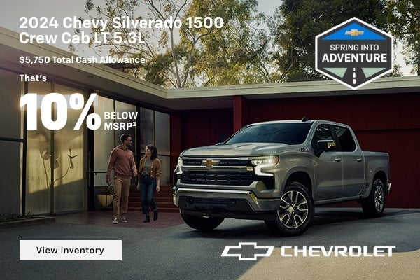 2024 Chevy Silverado 1500 LT 5.3L. For well-qualified buyers 1.9% APR. Or, $5,750 total cash allo...